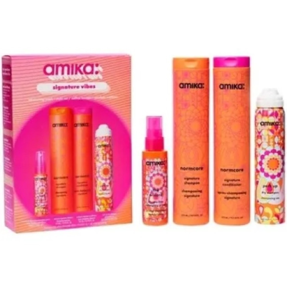 💖 amika Signature Vibes Nourishing Wash + Style Set | Brand New In Box 💖 - Picture 2 of 10